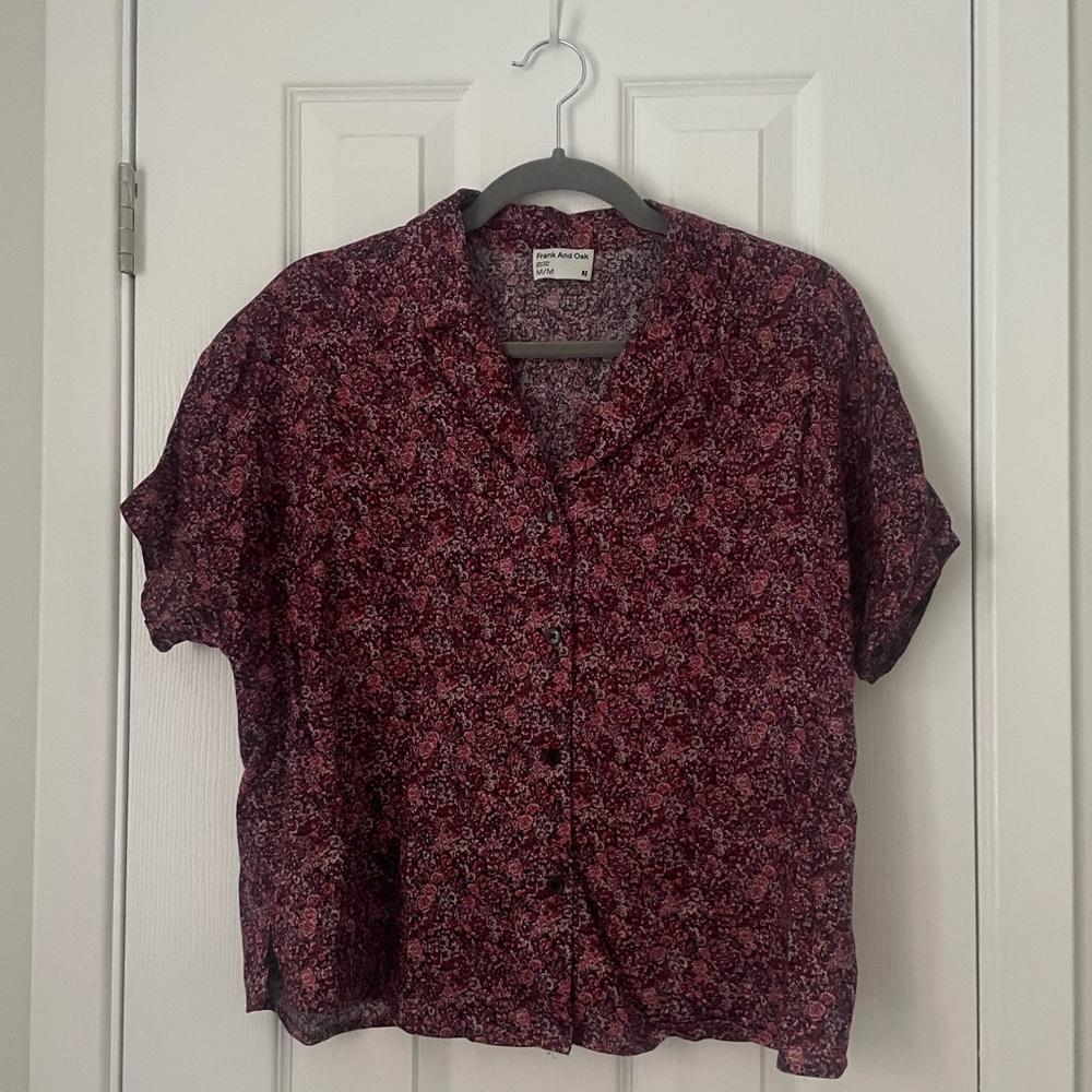 Frank & Oak Women's Floral Button-Up Top